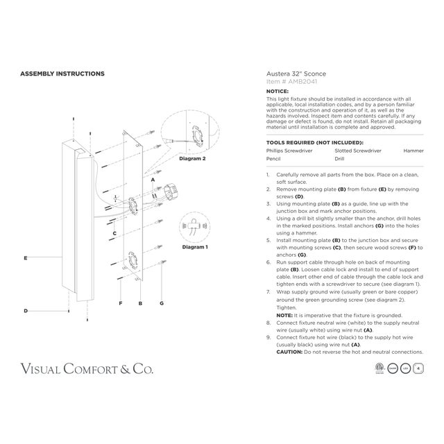 Anne-Marie Barton for Visual Comfort Signature Austera 32" Sconce in Mottled Pewter with Alabaster For Sale - Image 10 of 11