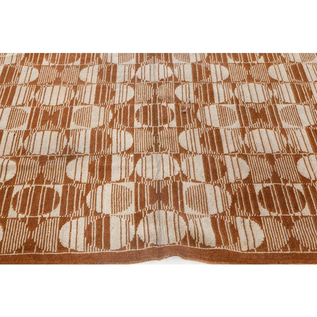 Art Deco Doris Leslie Blau Vintage Art Deco Rug For Sale - Image 3 of 6