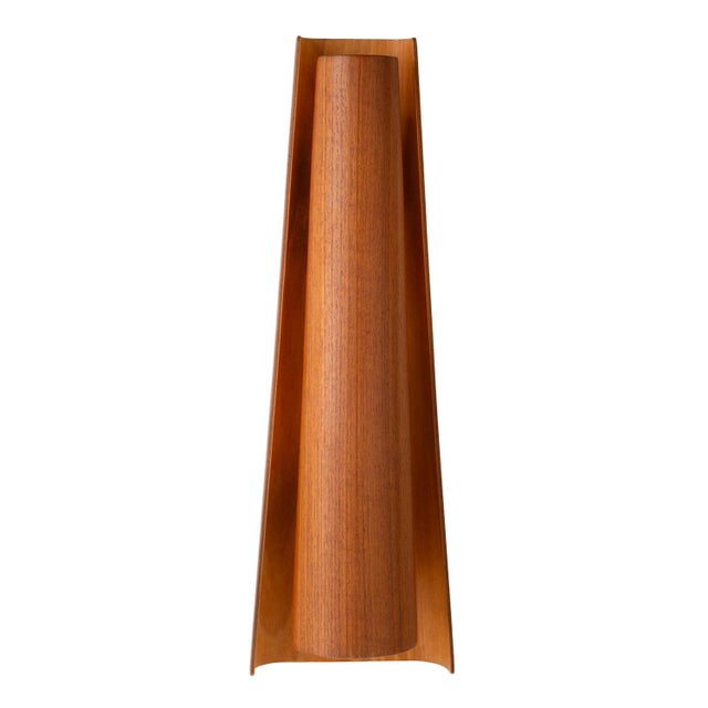 Conical Teak Wall Lamp by Henning Wind-Hansen for Voss, 1960 For Sale - Image 10 of 10