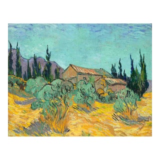 Van Gogh Cabanes De Bois Parmi Les Oliviers Et Cypres Limited Edition Giclee For Sale