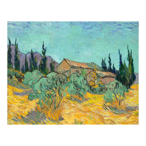 Van Gogh Cabanes De Bois Parmi Les Oliviers Et Cypres Limited Edition Giclee