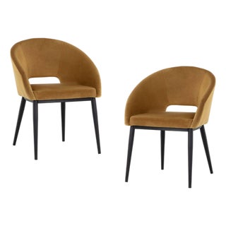 Pair of Thatcher Barrel Back Dining Armchair For Sale