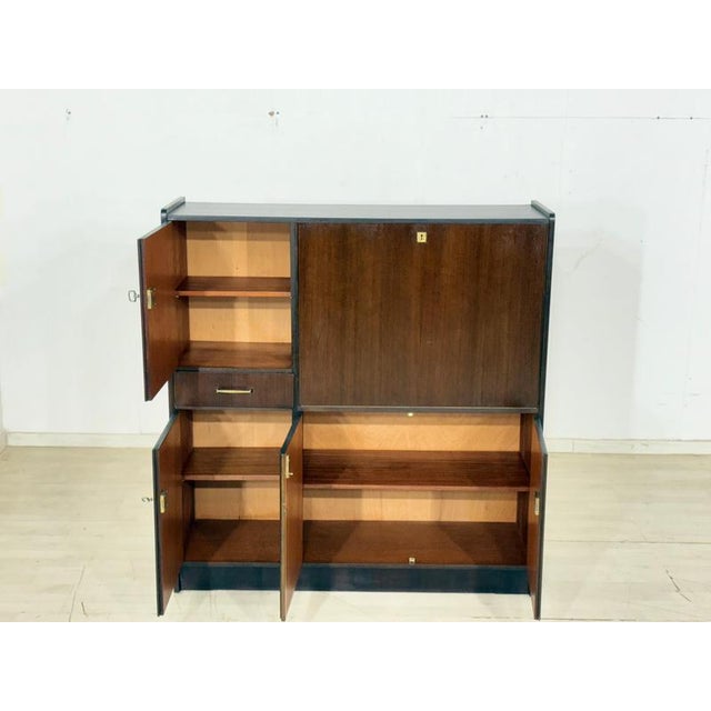 Mid-Century Writing Cabinet with Secretary in Mahogany, 1960s For Sale - Image 5 of 14