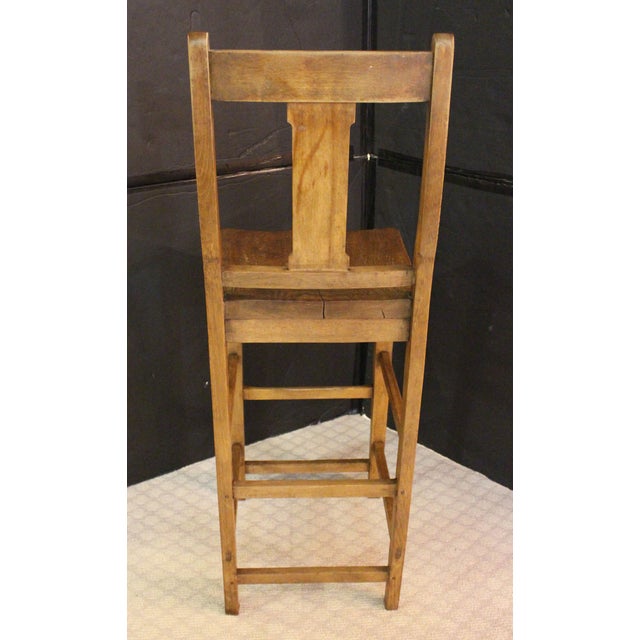 1943 English Arts & Crafts Design Clerk's Stool For Sale - Image 4 of 9