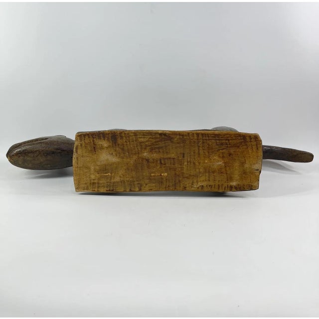 Early 20th Century Early 20th Century Baule Hyena Wood Figure Côte d’Ivoire For Sale - Image 5 of 11