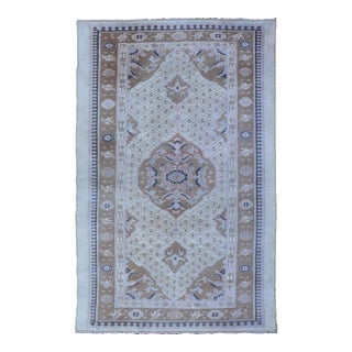 Antique Persian Serab Small Rug in Brown, Tan and Neutrals 3'1 X 5'6 For Sale