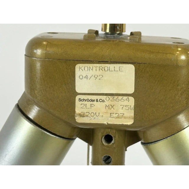 Postmodern Table Lamp in Brass & Chrome from Schröder & Co, 1990s For Sale - Image 6 of 11