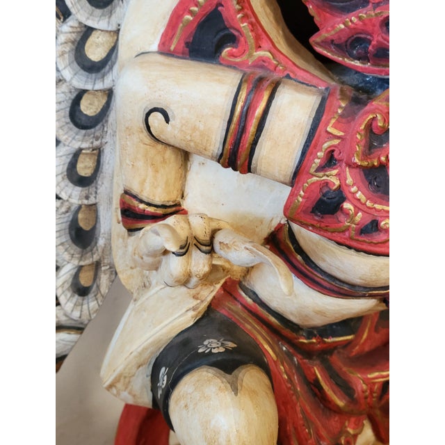 1960's Hand Carved Garuda Statue From Thailand For Sale In Los Angeles - Image 6 of 13