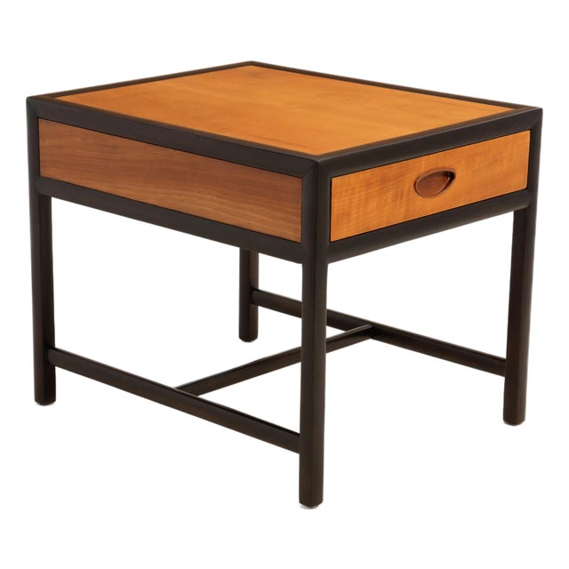 Michael Taylor Baker Furniture New World Collection Two Tone End Table 1950s For Sale