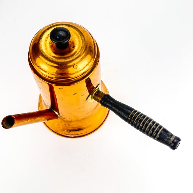 Hollywood Regency Vintage Copper Turkish Coffee Pot For Sale - Image 3 of 10