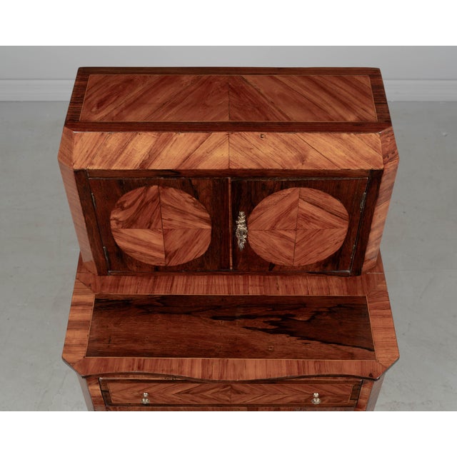 18th Century Louis XVI Marquetry Bonheur Du Jour Table For Sale - Image 10 of 11