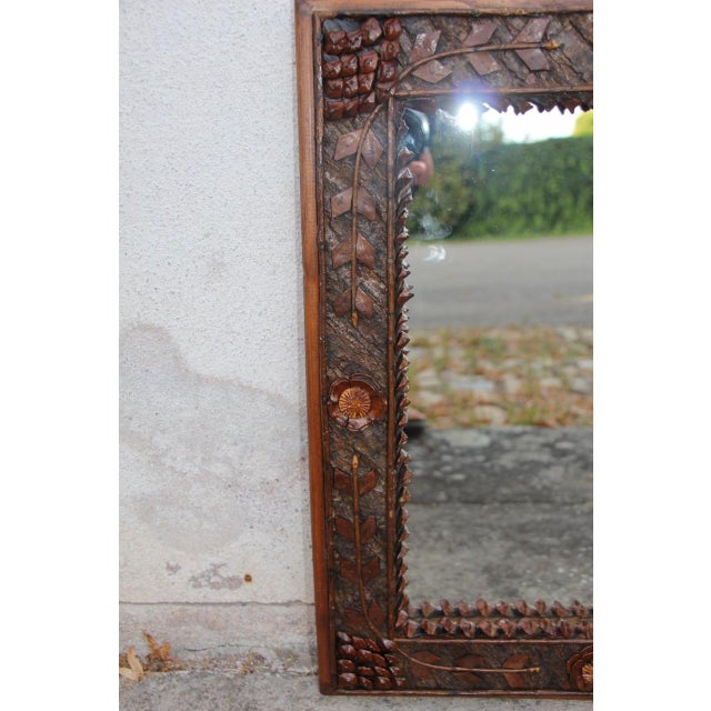 19th Century Black Forest Tramp Mirror For Sale - Image 4 of 7