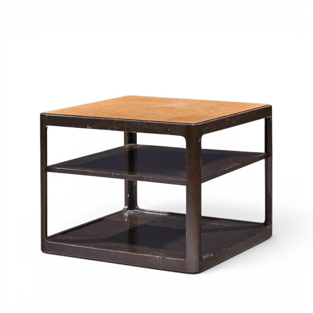 Brown Roger Sprunger for Dunbar Mid Century Mahogany Side Table For Sale - Image 8 of 10