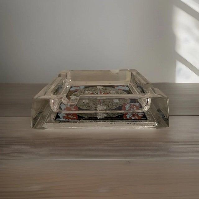 Vintage Air France Ashtrays / Cendriers - Including Classic Lucien Boucher Map For Sale - Image 4 of 7