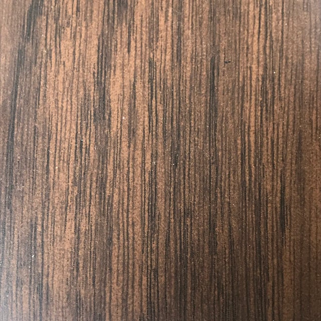 Faux Wood Grain Metal Bookends - Set of 2 For Sale - Image 11 of 13