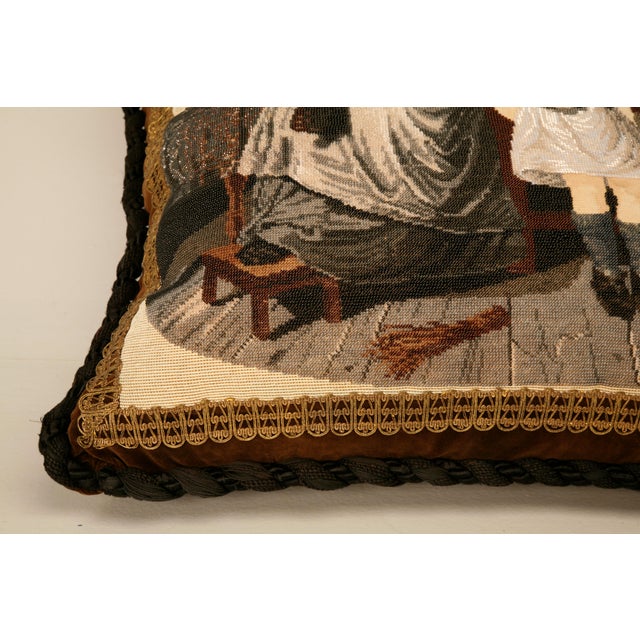 C.1880 the Best Antique English Folk Art Hand-Beaded Pillow Ever For Sale - Image 10 of 10