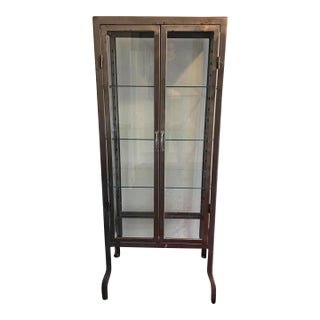 Vintage Dulton Pharmacy Cabinet Solid Iron for Restoration Hardware For Sale