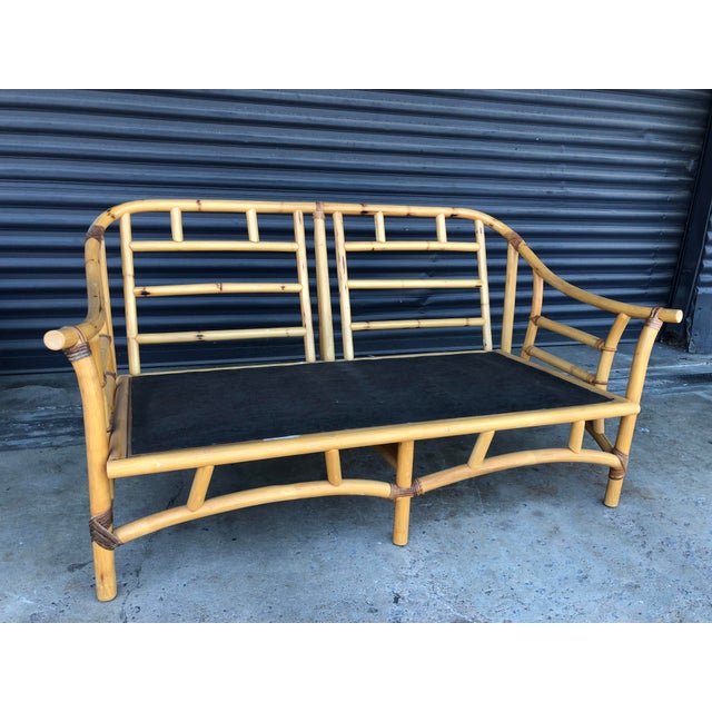 Vintage Rattan Loveseat Chairish