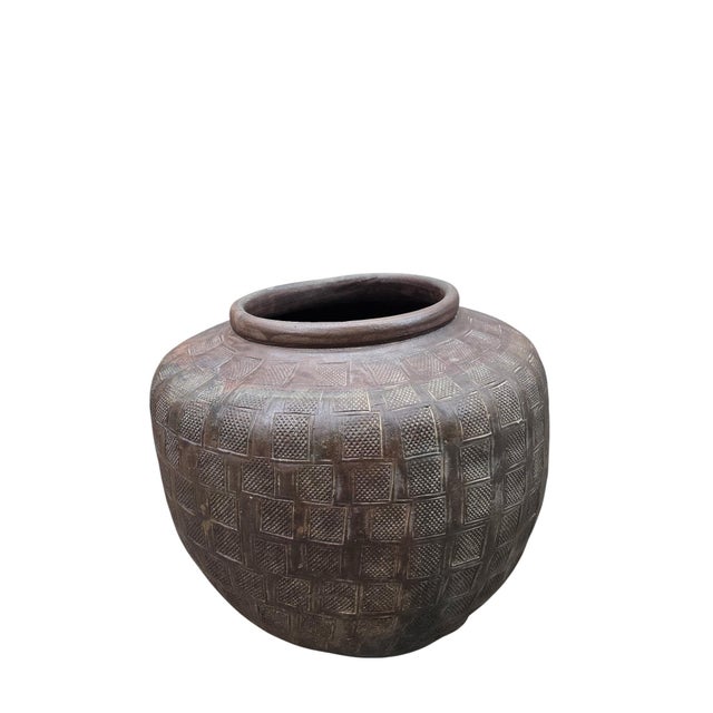 Vintage Hand-Carved African Hardwood Storage Vessel For Sale In Chicago - Image 6 of 7