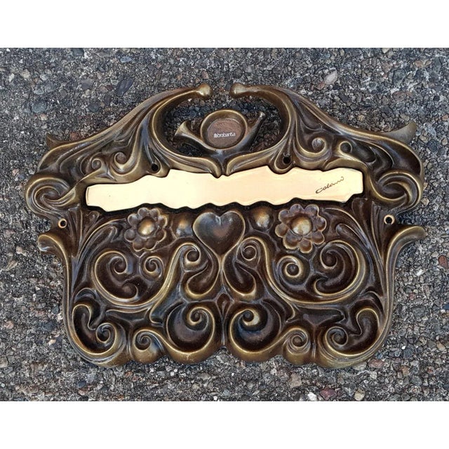 Bio-Baroque Colani Brass Letterbox Slot Toccata for Brabantia Art Line For Sale - Image 6 of 6