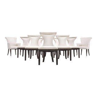 Set of Ten Ralph Lauren Style Highgate Dining Chairs For Sale