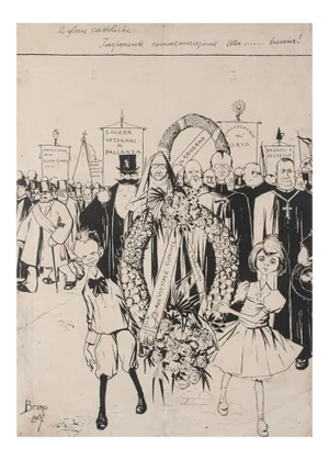 Bruno Angoletta, The Catholic Glories, China Ink, 1907