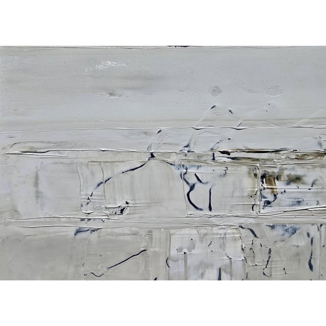 Paper Contemporary Neutral Color Palette Abstract Landscape | Original Painting by Diane Grant | Color Field For Sale - Image 7 of 9