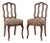 Louis XV Style Carved Walnut Side Chairs, Pair For Sale