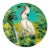 Italian Handmade Firenze Cockatoo & Tropical Palm Lacquered Placemat For Sale