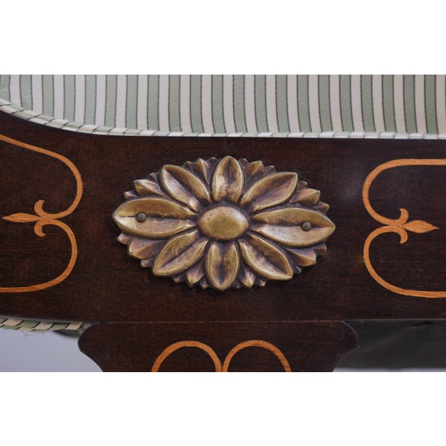 Vintage Regency Style Recamier Chaise Lounge For Sale In Philadelphia - Image 6 of 12