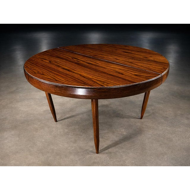 Extendable Rosewood Dining Table by Jorge Jabour, Brazilian Modern, 1950s For Sale - Image 10 of 13