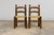 Wood Set of Six French Modernist Dining Chairs, Oak & Rush, 1960 For Sale - Image 7 of 18