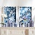 The Aviary Cyano Prints - Set of 2 In a textile-inspired composition, these Aviary Cyano prints are feminine in nature....