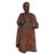 A fine & large antique 17th Century French carved walnut statue of Saint Peter, circa 1680. The statue is finely carved...