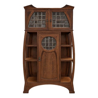 Vintage Art Nouveau Oak Sideboard, 1960s For Sale