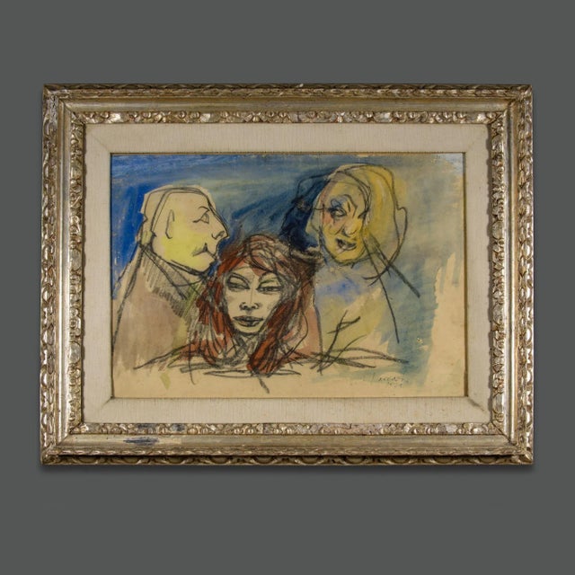Italian Signed, Dated and Authenticated Painting, 1960s, Framed For Sale - Image 9 of 9