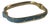 1970s Les Bernard Rectangular Gold Tone Turquoise Enamel Bangle For Sale