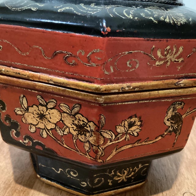 Antique Chinese Wedding Box Signed Artist For Sale - Image 10 of 13