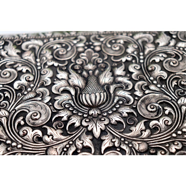 Silver Jewelry Box with Reliefs For Sale - Image 6 of 10