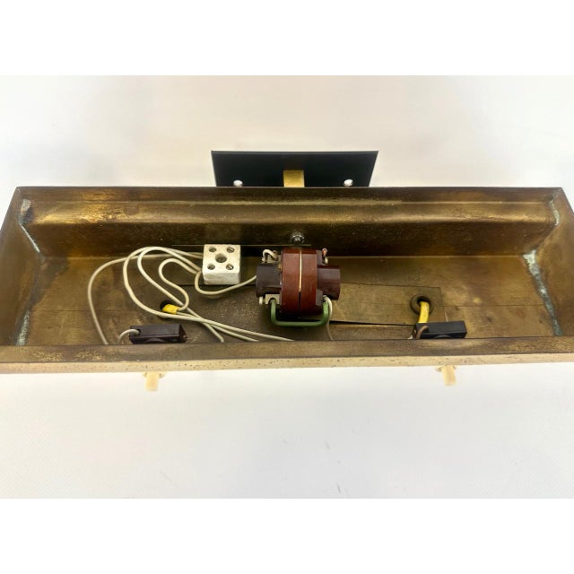 Art Deco Brass Wall Lamp, 1920s For Sale - Image 9 of 10