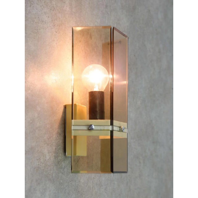 Italian Smoked Acrylic Glass Sconce from Guzzini, 1970s For Sale - Image 17 of 17