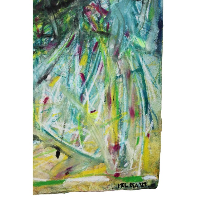 "Happy Hour" Original Abstract Expressionist Watercolor Drawing by Mel Rea For Sale In Cleveland - Image 6 of 6
