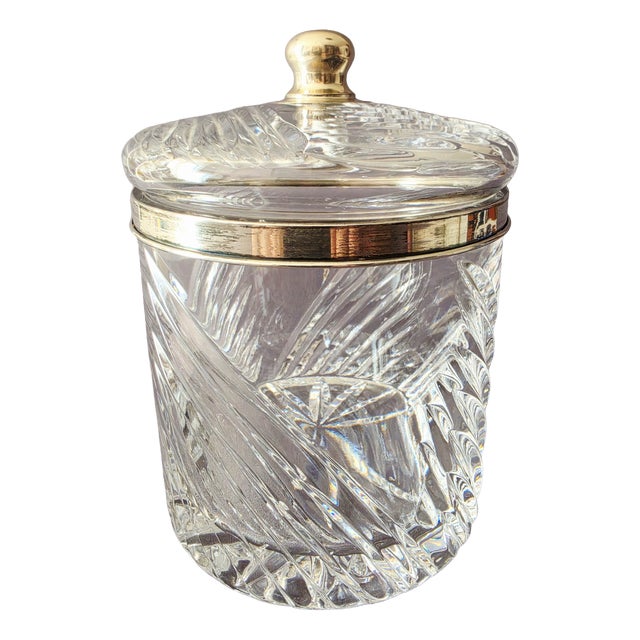 Crystal and 800 Silver Lidded Box by Mario Cioni, Florence, 1960s For Sale