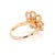 Gold 0.71 Carat Rose Cut White Diamond Brown Diamond Gold Ring, Size 6.5 For Sale - Image 8 of 9