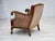 Vintage Danish Chair in Woven Wool and Velour, 1940s For Sale - Image 14 of 18