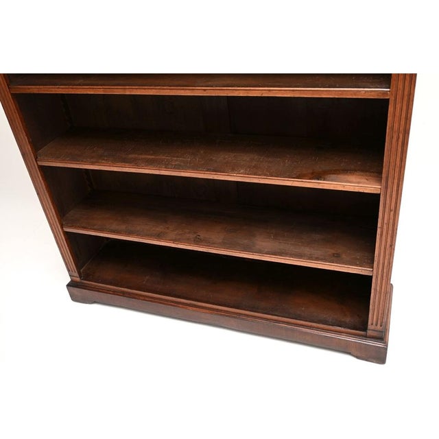 Antique Victorian Open Bookcase, 1880s For Sale - Image 9 of 10