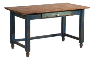 European Rustic Pine Work Table by Amaru
