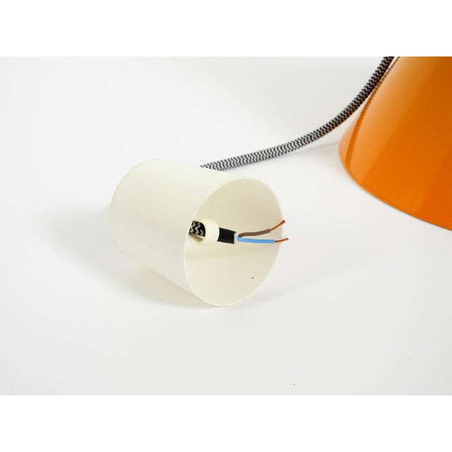 Vintage Model Billiard Pendant Lamp in Orange Metal by Louis Poulsen, 1970s For Sale - Image 16 of 17