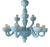 Matte Light-Blue Murano Style Glass Chandelier from Simoeng For Sale