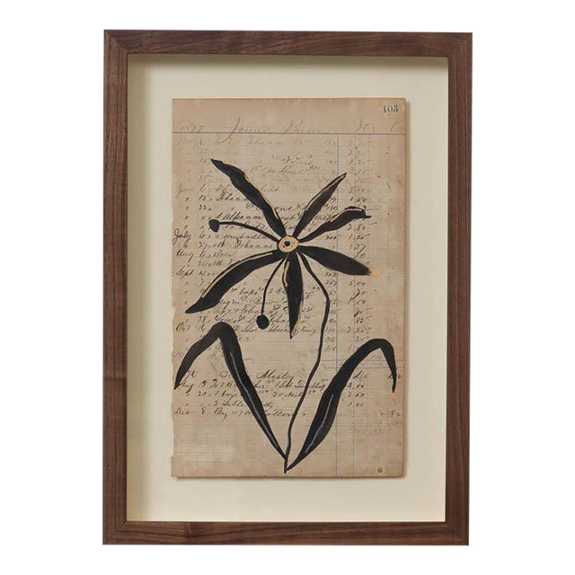 Pétale Drawing by Afsoon Thayer For Sale